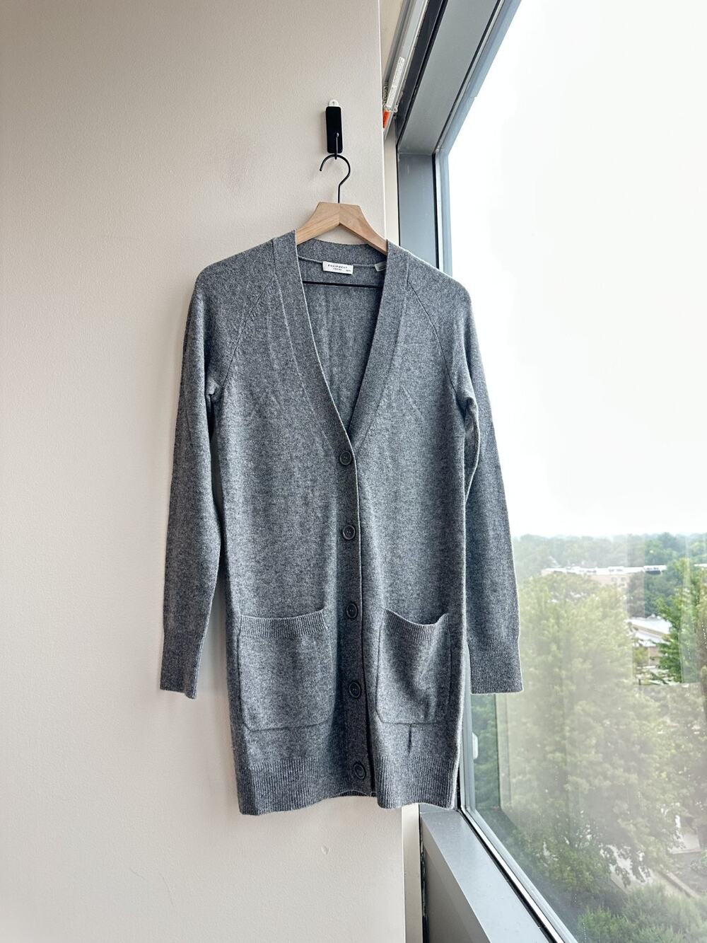 Equipment Femme Gray Pockets Cashmere Cardigan Sweater XS/TP